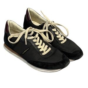 Sam Edelman Reve SEI Marathon Shoes Womens Size 10 Black Leather Sneakers